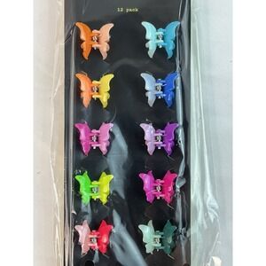 Art Class Six Pack Hair Clips Multicolor Butterflies
